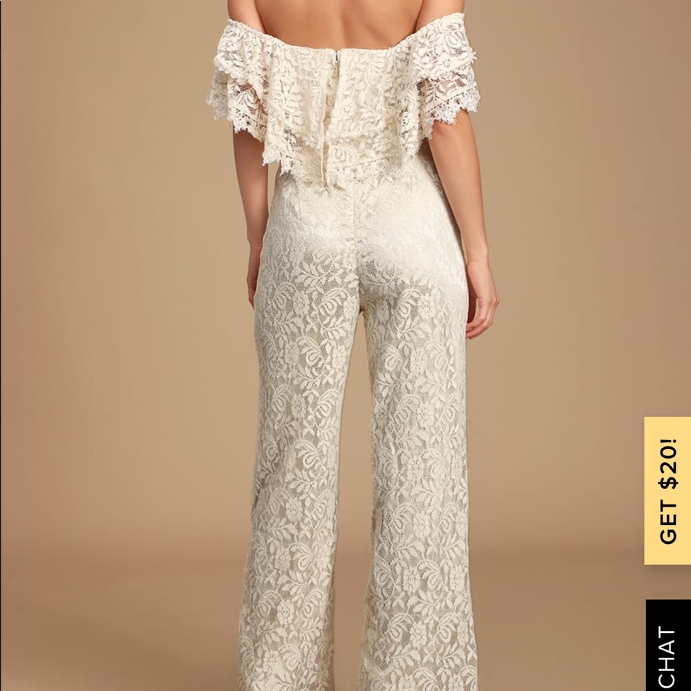 Beautiful off the shoulder jumpsuit from lulus